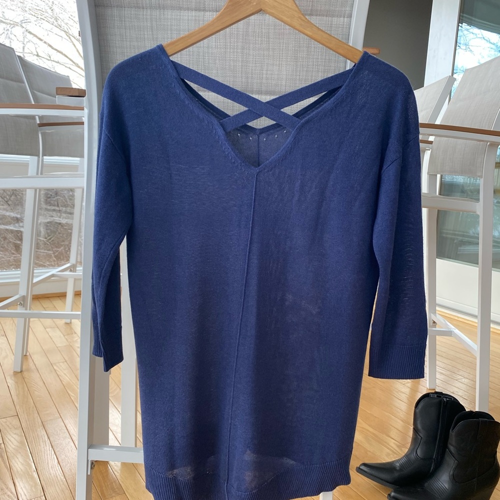 Chicos criss cross back sweater. - Picture 5 of 7
